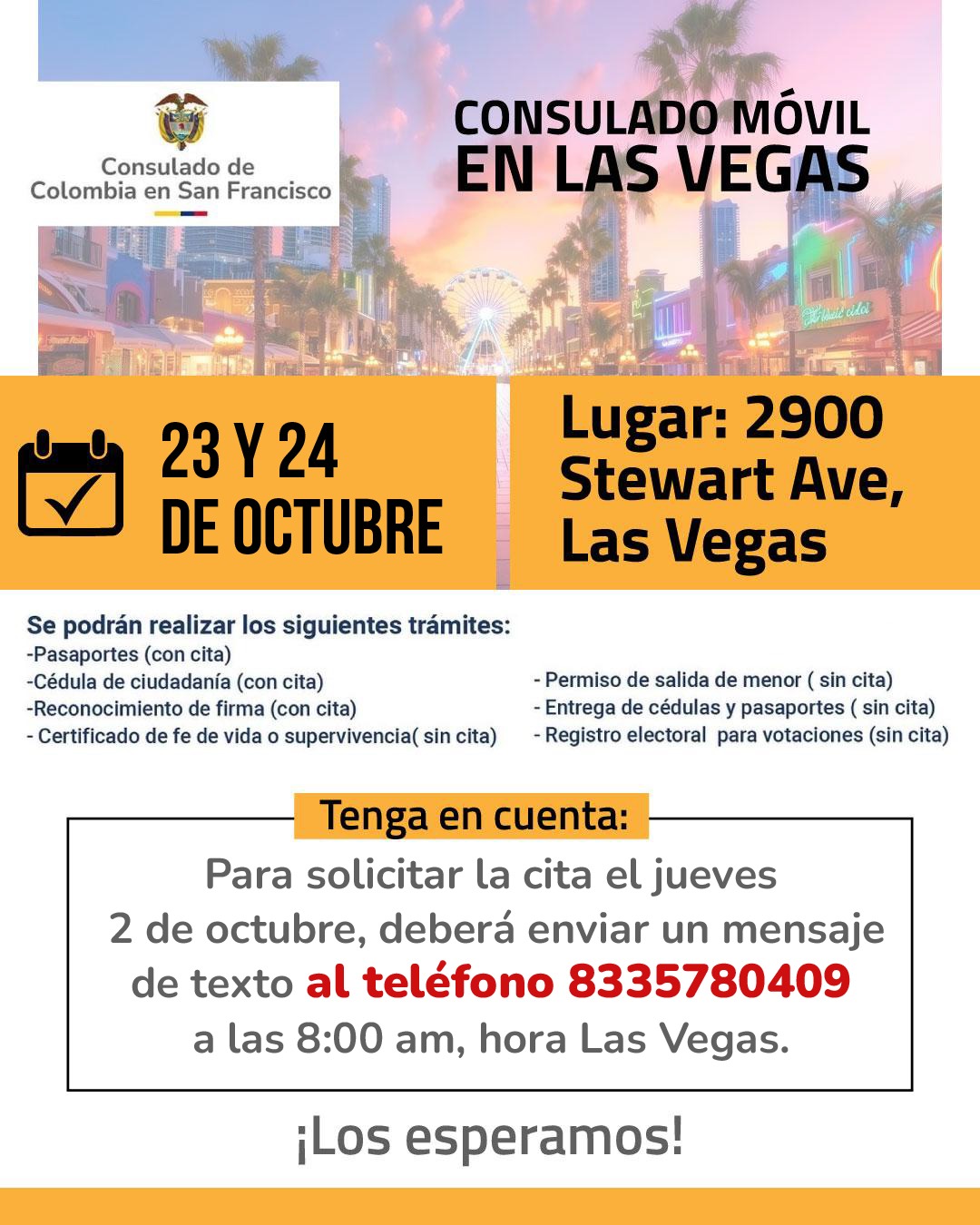 Consulado Móvil en las Vegas