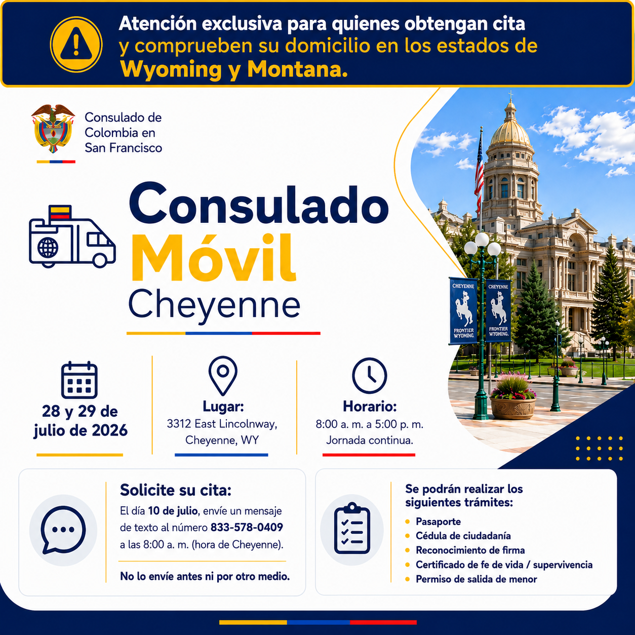 Consulado Móvil – Cheyenne 2026