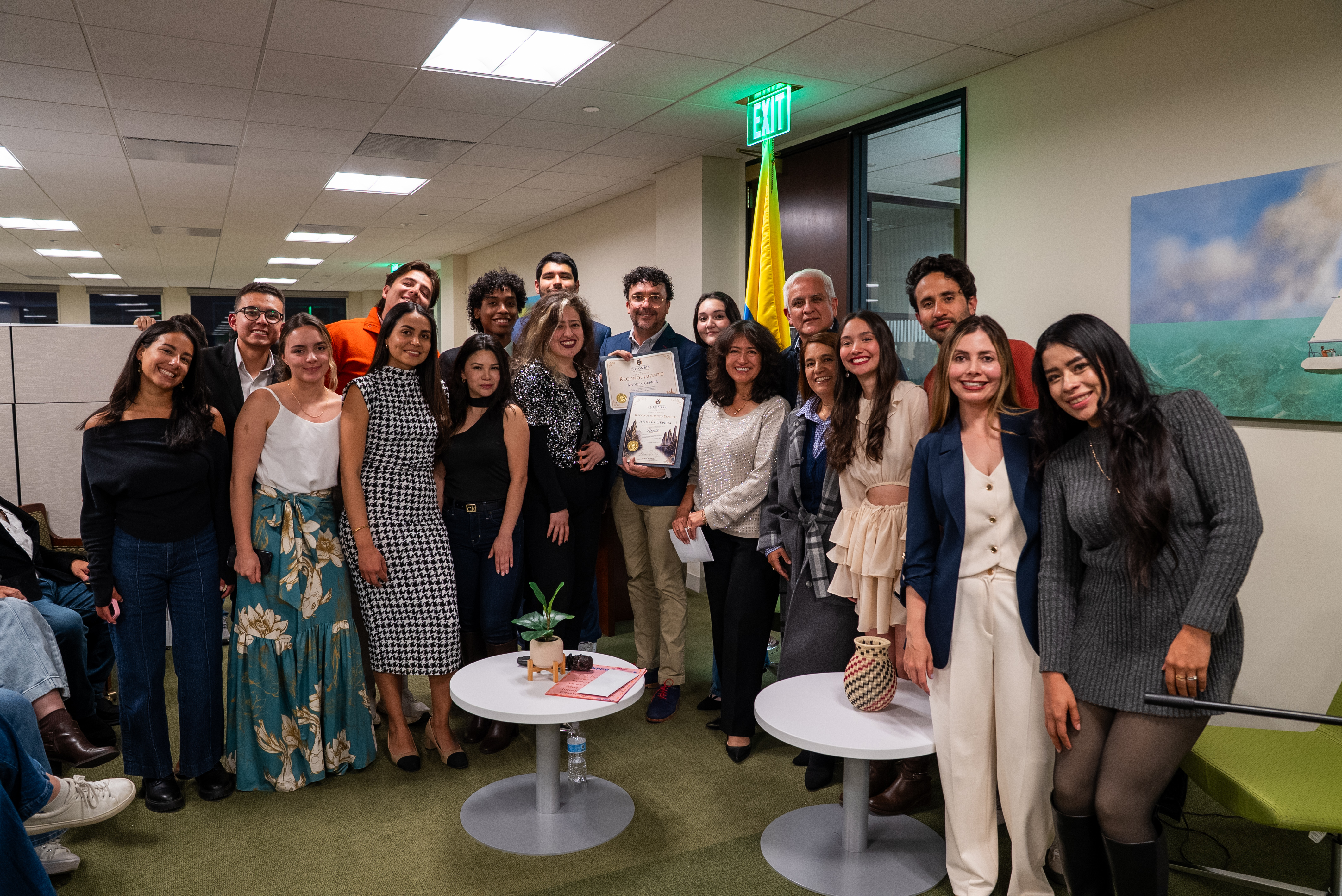 Consulado de Colombia en San Francisco rindió homenaje a Andrés Cepeda