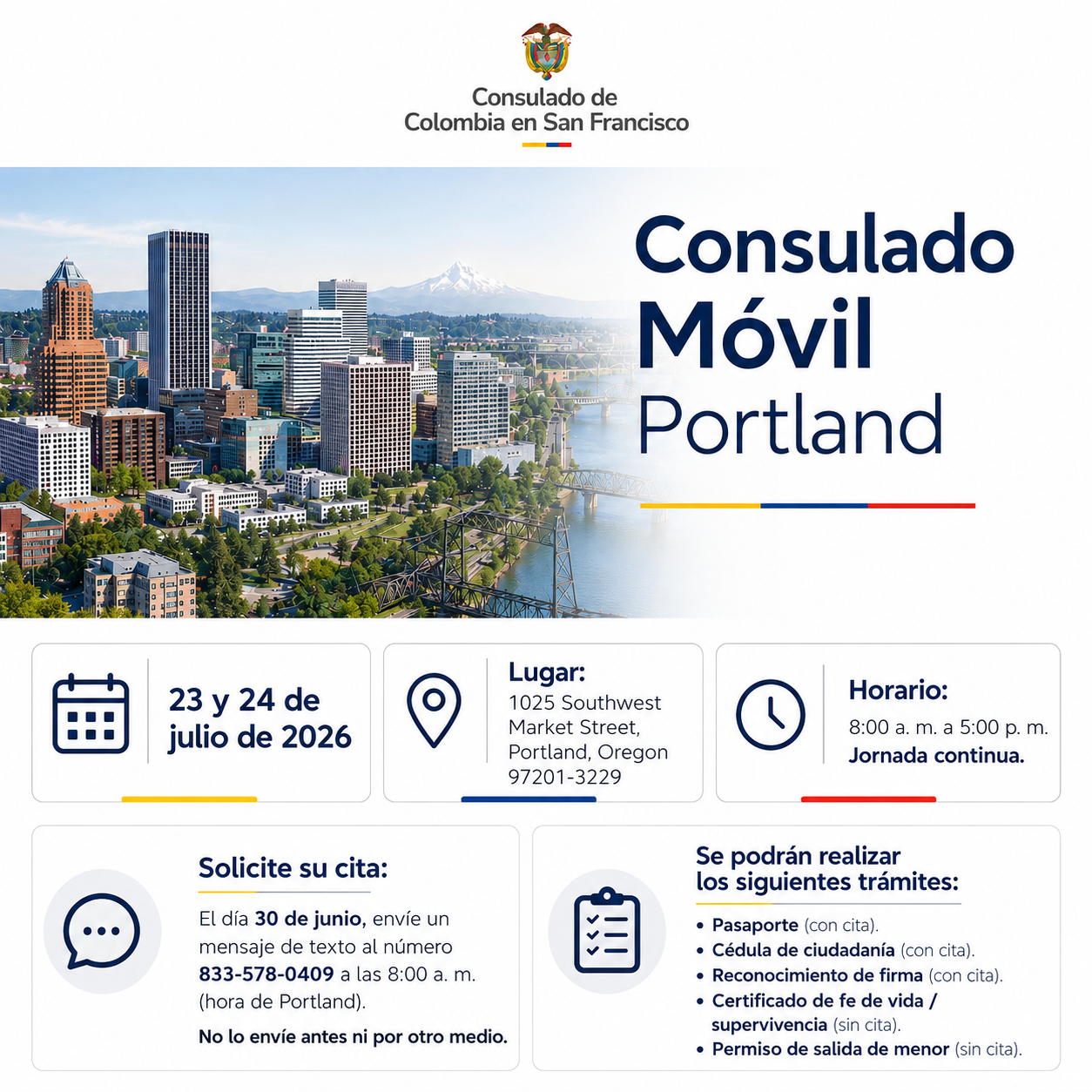 Consulado Móvil – Portland 2026