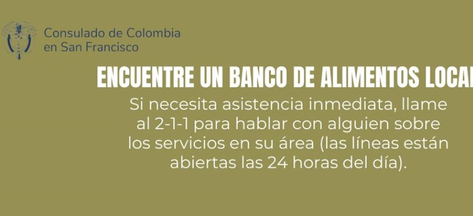 Encuentre un banco de alimentos local