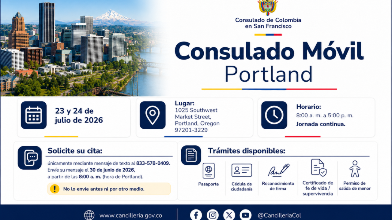 Consulado Móvil en Salt Lake City, Utah — 11, 12 y 13 de agosto de 2026