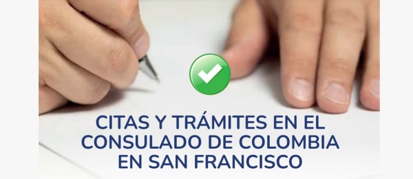 Citas y trámites en el Consulado de Colombia en San Francisco