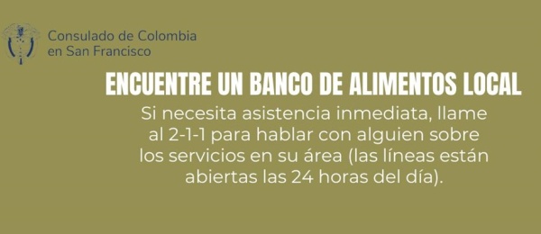 Encuentre un banco de alimentos local